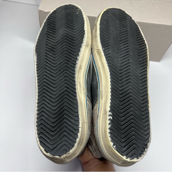 Golden Goose Slide Double Quarter Suede Toe Camo Print Leather Star High Sneaker - Picture 12 of 16